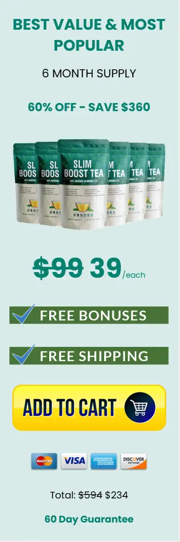 Buy Slim Boost Tea 6 Bottle